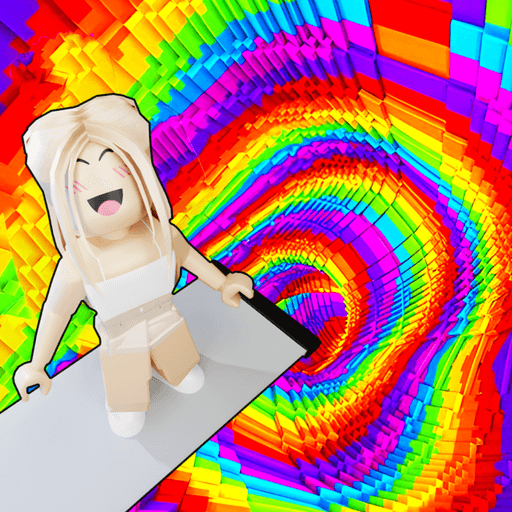 🌈 Fall 99999 Rainbow Spiral! Parkour Obby