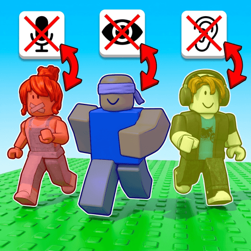 Blind, Mute and Deaf | 3 player obby 
